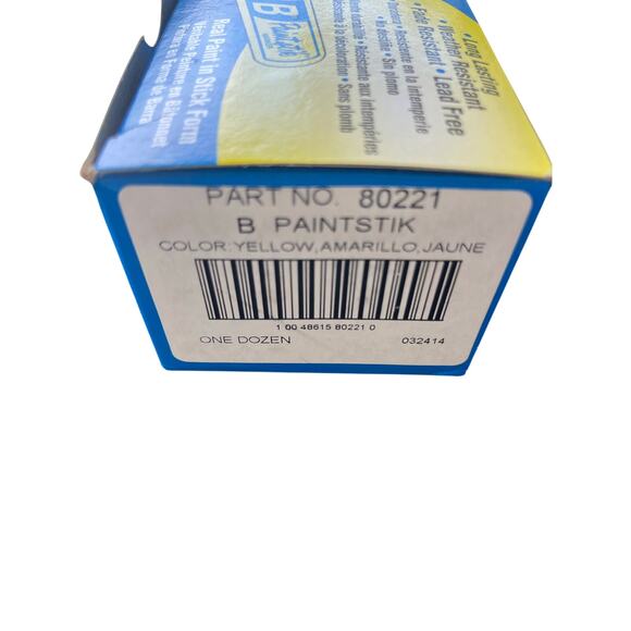 Yellow Paint  Sticks-12 per box -Markall #80221- Made in the USA - Picture 2 of 4